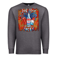 Charcoal Heather just here for the ice Premium Sweatshirt - JahusDesignShop
