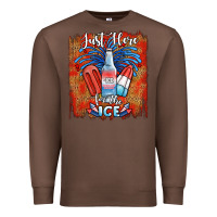 Chestnut just here for the ice Premium Sweatshirt - JahusDesignShop