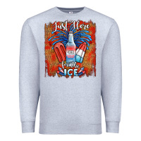 Heather Grey just here for the ice Premium Sweatshirt - JahusDesignShop