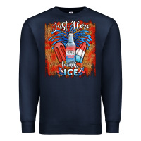 Navy just here for the ice Premium Sweatshirt - JahusDesignShop