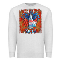 Oatmeal Heather just here for the ice Premium Sweatshirt - JahusDesignShop