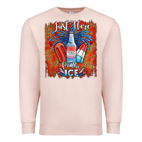 Pale Pink just here for the ice Premium Sweatshirt - JahusDesignShop