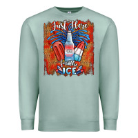 Seafoam just here for the ice Premium Sweatshirt - JahusDesignShop