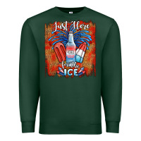 Sports Green just here for the ice Premium Sweatshirt - JahusDesignShop