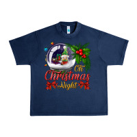 Navy oh christmas night snow globe Urban Heavy Tee - BundleAndBundleShop