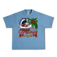 Pebble Blue oh christmas night snow globe Urban Heavy Tee - BundleAndBundleShop