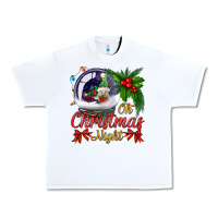 White oh christmas night snow globe Urban Heavy Tee - BundleAndBundleShop