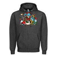 Charcoal Heather Christmas sunflower gemstone nurse Zipper Hoodie - JahusDesignShop