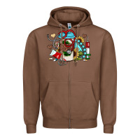 Chestnut Christmas sunflower gemstone nurse Zipper Hoodie - JahusDesignShop