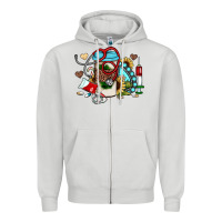 Dove Grey Christmas sunflower gemstone nurse Zipper Hoodie - JahusDesignShop