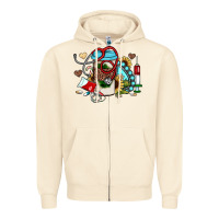Sandshell Christmas sunflower gemstone nurse Zipper Hoodie - JahusDesignShop