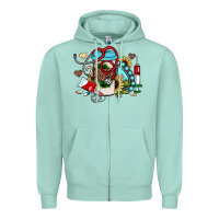 Seafoam Christmas sunflower gemstone nurse Zipper Hoodie - JahusDesignShop