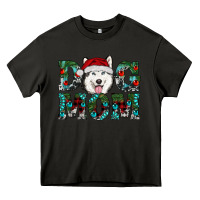 Asphalt Christmas Dog Mom Husky Heavy Core Tee - RanaPortraitStore