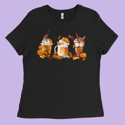Fall Coffees Ladies Tee Designed By Fadigitalartstudio