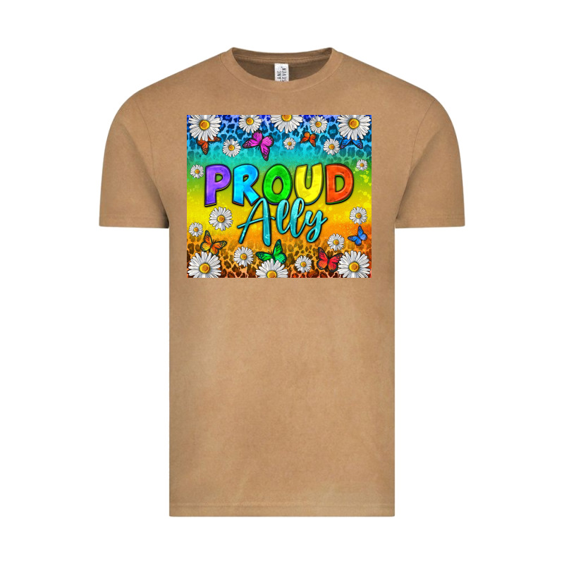Lgbtq+ Proud Ally With Daisy Tumbler Vintage Tee by BundleAndBundleShop | Teevron
