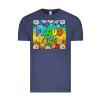Vintage Denim LGBTQ+ Proud Ally With Daisy Tumbler Vintage Tee - BundleAndBundleShop