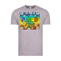 Vintage Zinc LGBTQ+ Proud Ally With Daisy Tumbler Vintage Tee - BundleAndBundleShop