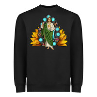 Black san judas gemstone sunflower Heavyweight Sweatshirt - JahusDesignShop
