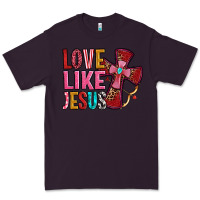 Plum love like jesus Premium Tee - OliviaCreatesArt