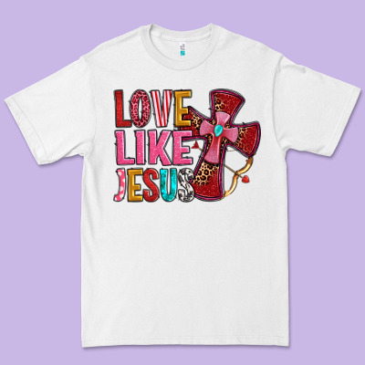 Love Like Jesus Premium Tee Designed By Oliviacreatesart