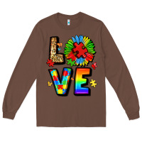 Chestnut autism love Long Sleeve Tee - LillyAllenDesigns