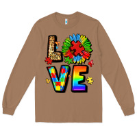 Toasted Coconut autism love Long Sleeve Tee - LillyAllenDesigns