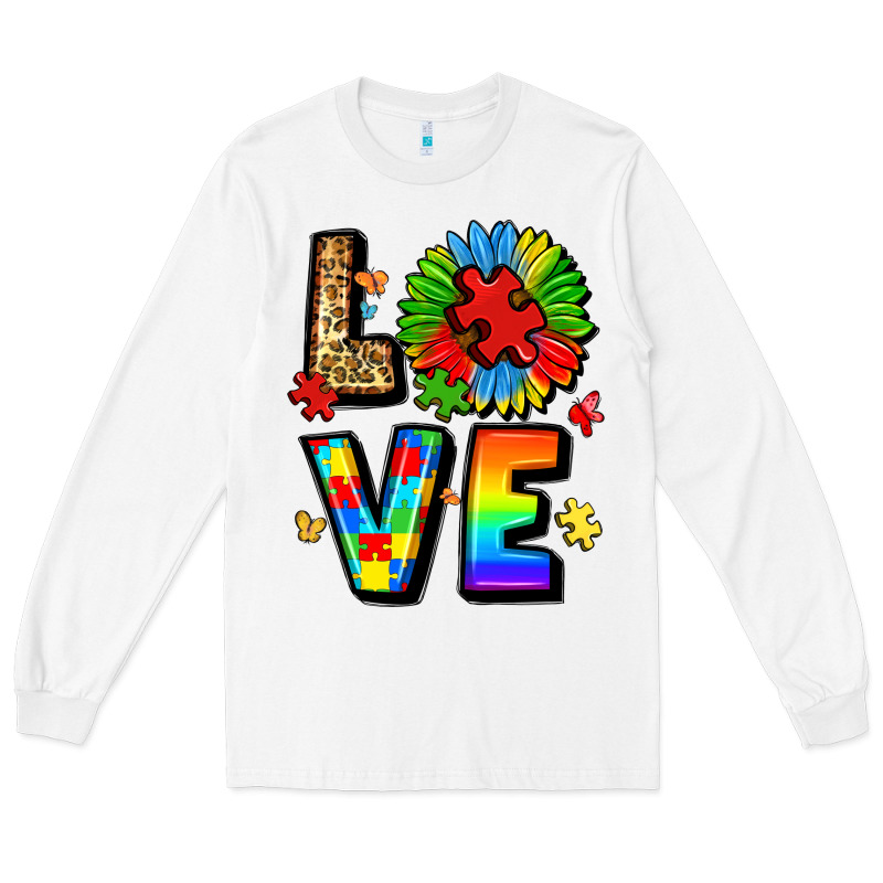 Autism Love Long Sleeve Tee by LillyAllenDesigns | Teevron