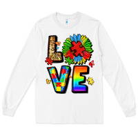 White autism love Long Sleeve Tee - LillyAllenDesigns