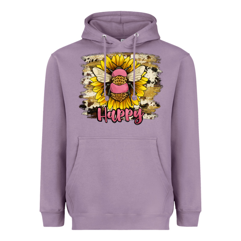 Bee Happy Heavyweight Hoodie by JahusDesignShop | Teevron