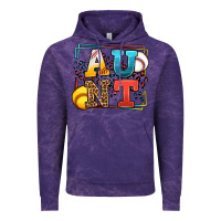 Cloud Purple Baseball and Softball aunt leopard frame Vintage Hoodie - LillyAllenDesigns