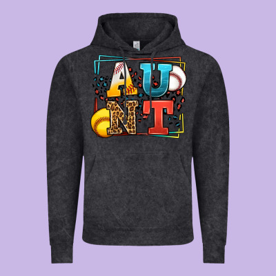 Baseball And Softball Aunt Leopard Frame Vintage Hoodie Designed By Lillyallendesigns