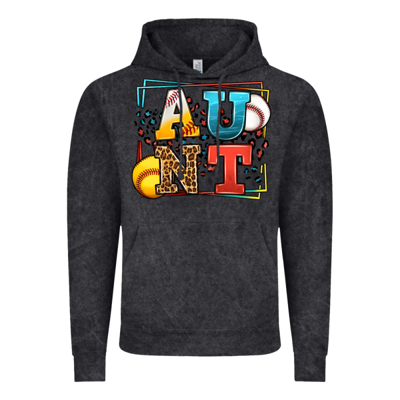Baseball And Softball Aunt Leopard Frame Vintage Hoodie by LillyAllenDesigns | Teevron