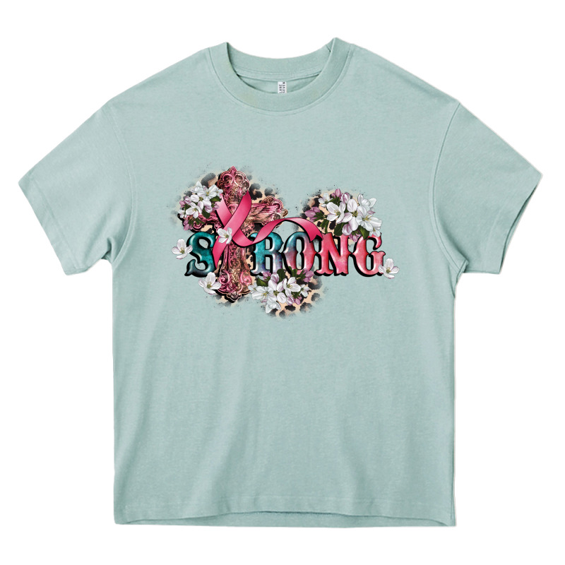 Strong Cancer Awareness 12 Inches 300 Dpi Heavy Core Tee by CowGirlArtShop | Teevron