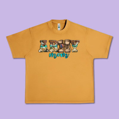 Western Camo Pattern Army Mom Urban Heavy Tee Designed By Jasminsmagicworld
