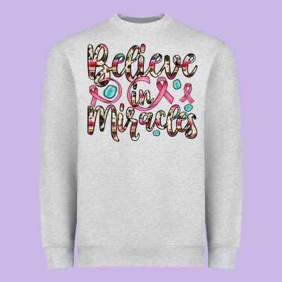 Believe In Miracles Heavyweight Sweatshirt Designed By Jahusdesignshop