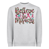 Heather Grey believe in miracles Heavyweight Sweatshirt - JahusDesignShop