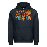 Navy Hello pumpkin Urban Hoodie - RanaPortraitStore