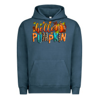 Pigment Midnight Navy Hello pumpkin Urban Hoodie - RanaPortraitStore