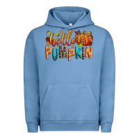 Pigment Pebble Blue Hello pumpkin Urban Hoodie - RanaPortraitStore