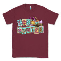 Burgundy Egg hunter Easter Day Classic Tee - CowGirlArtShop