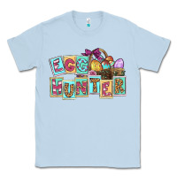 Dusty Blue Egg hunter Easter Day Classic Tee - CowGirlArtShop