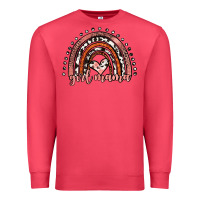 Cardinal girl mama western leopard rainbow Premium Sweatshirt - JahusDesignShop