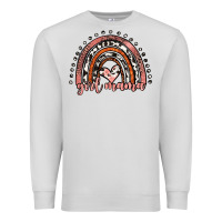 Dove Grey girl mama western leopard rainbow Premium Sweatshirt - JahusDesignShop