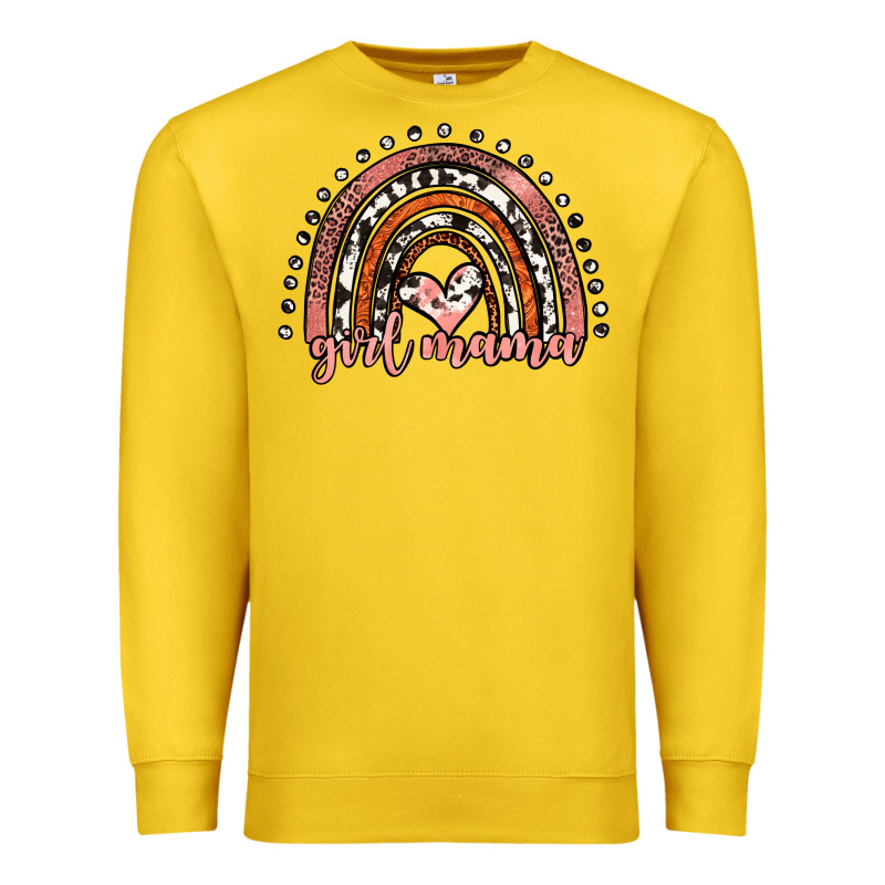 Girl Mama Western Leopard Rainbow Premium Sweatshirt by JahusDesignShop | Teevron
