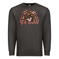 Smoke girl mama western leopard rainbow Premium Sweatshirt - JahusDesignShop