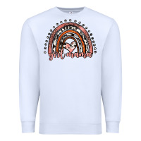 White girl mama western leopard rainbow Premium Sweatshirt - JahusDesignShop