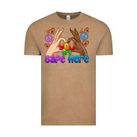 Vintage Coffee LGBTQ+ You Are Safe Here Vintage Tee - BundleAndBundleShop