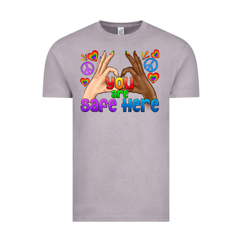 Lgbtq+ You Are Safe Here Vintage Tee by BundleAndBundleShop | Teevron
