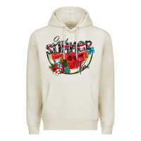 Oatmeal Heather sweet summer time Premium Hoodie - SublimationCraftShop