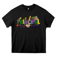 Black principal mardi gras cowgirl Heavy Core Tee - CowGirlArtShop